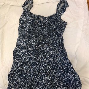 Old Navy Navy Blue Floral Top